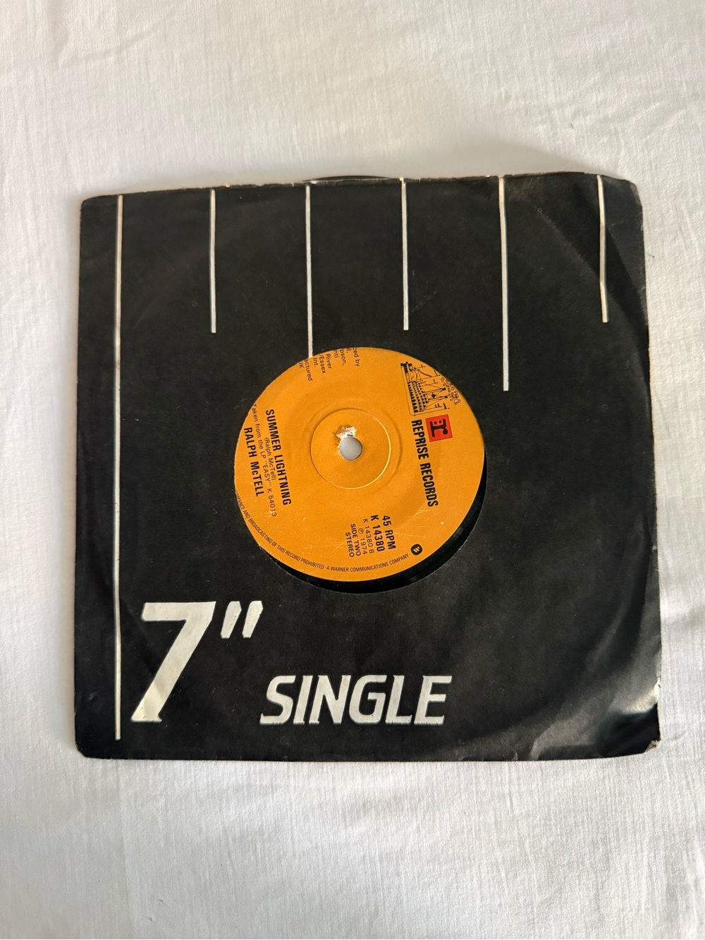 Ralph McTell Streets of London/Summer Lightning 7" 45 RPM Single